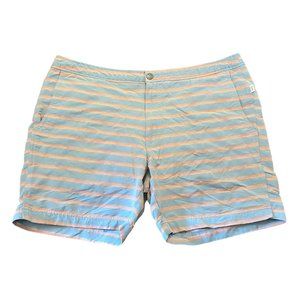 Onia The‎ Calder Gray Multi Stripe Striped Swim Trunks Shorts 38 Lined Pockets